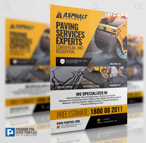 Asphalt Services Flyer.