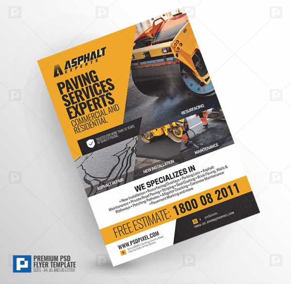 Asphalt Services Flyer.