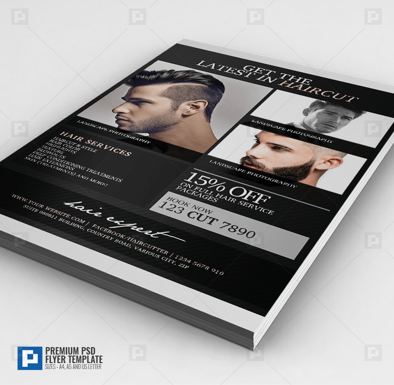 Barber Shop Flyer - PSDPixel