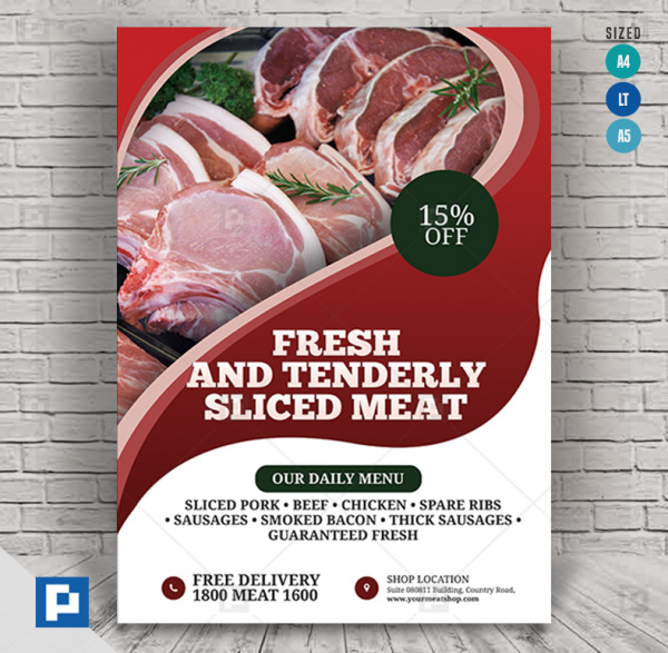 Butcher Shop and Services Flyer