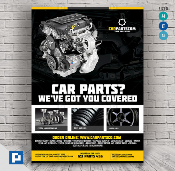 Car Parts Shop Flyer