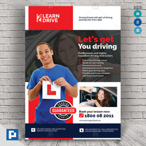 Driving Class and Lesson Flyer