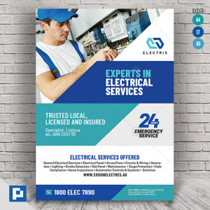 Electrician and Electrical Company Flyer