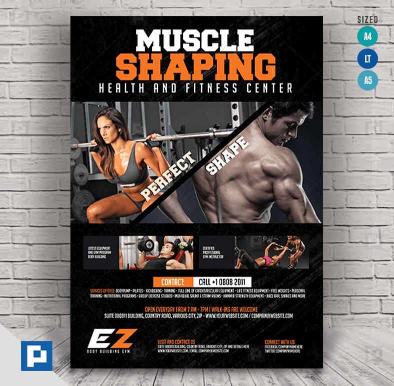 Fitness Gym Flyer Psdpixel