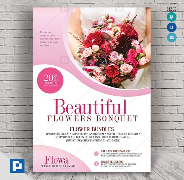 Flower and Decoration Shop Flyer