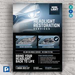 Headlight Restoration Services Flyer