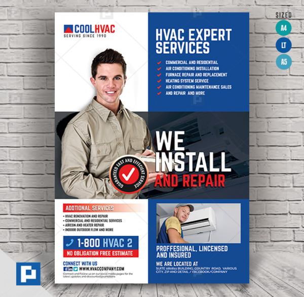 Heating and Cooling HVAC Flyer