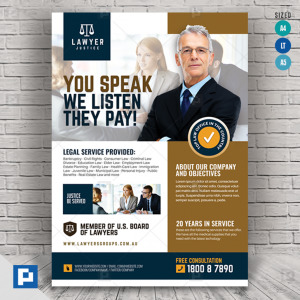 Law Firm and Legal Services Flyer