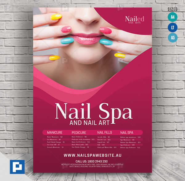 Nail Spa and Nail Salon Flyer