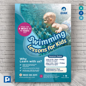 Swimming Lesson Flyer