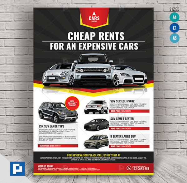 Car Rental Services Flyer