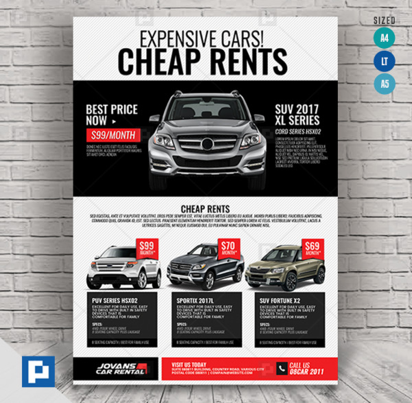 Car Rental Services Flyer