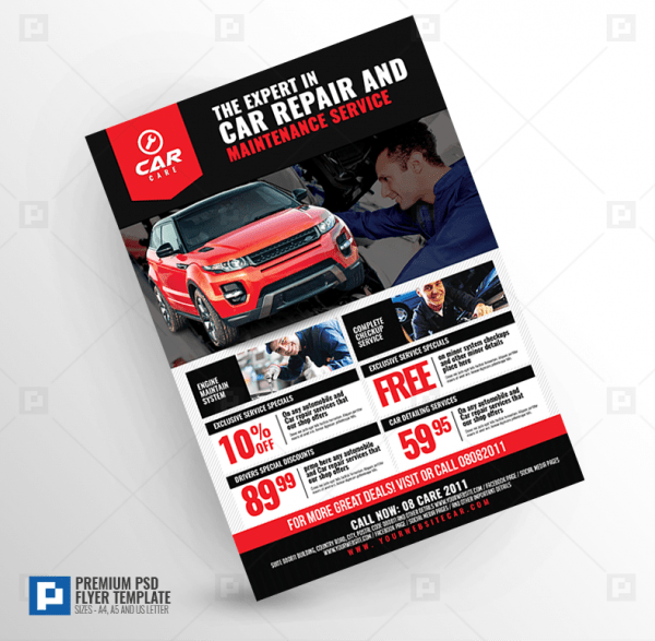 Car Repair and Maintenance Flyer