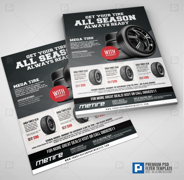 Tire Shop Center Flyer