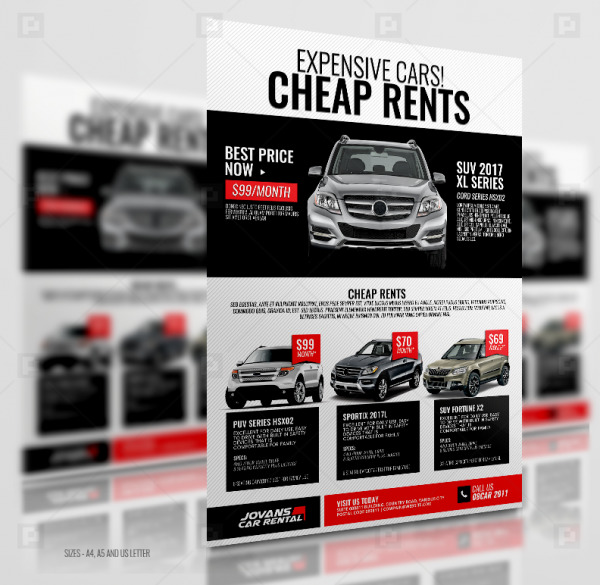 Car Rental Services Flyer