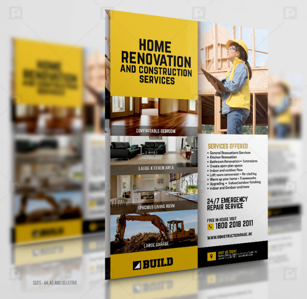 Construction and Building Flyer