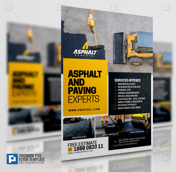 Asphalt Contractor Flyer