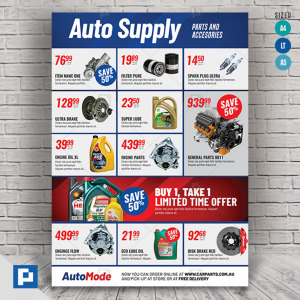 Auto Parts and Supply Flyer