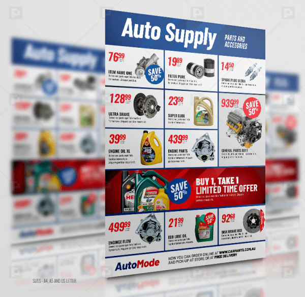 Auto Parts and Supply Flyer