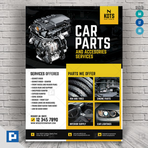 Automotive Car Parts Flyer