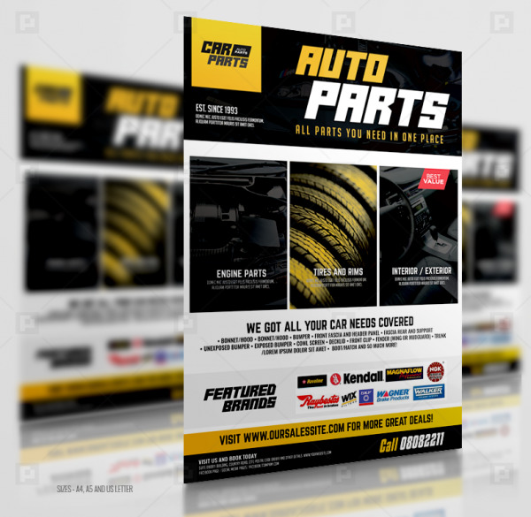 Automotive Parts Supply Center Flyer