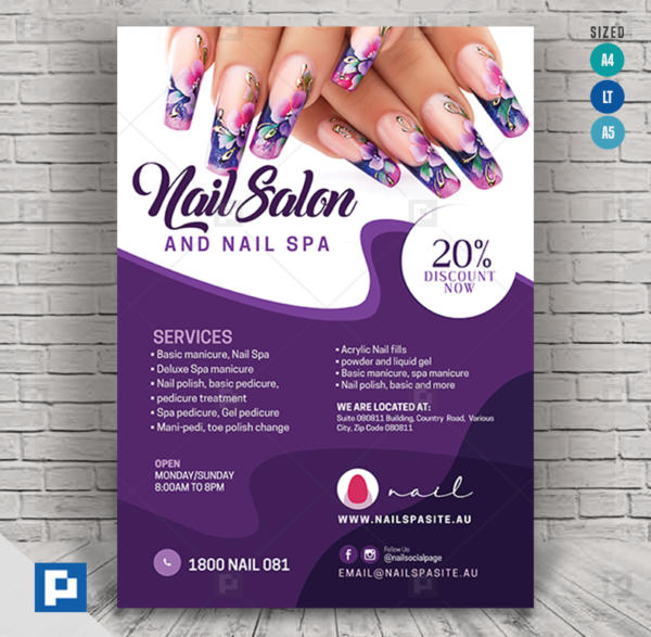 Beauty Nail Salon Flyer