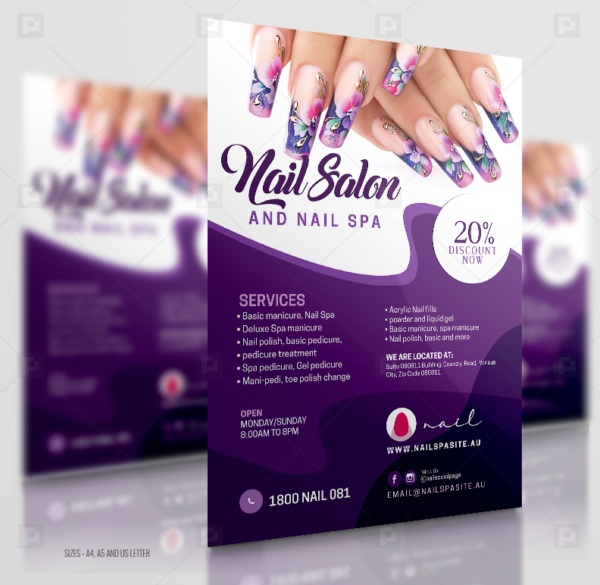 Beauty Nail Salon Flyer