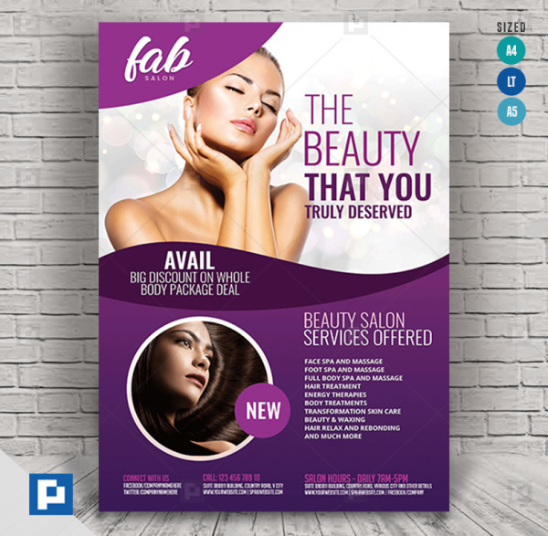 Beauty Parlor Services Flyer