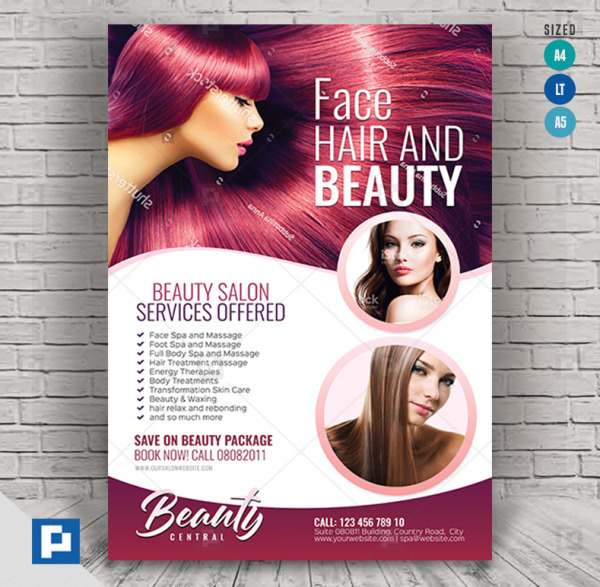 Beauty Parlor and Spa Flyer