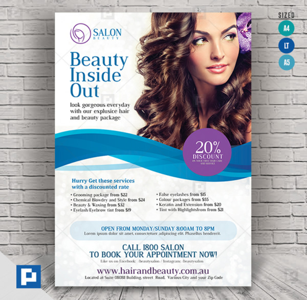 Beauty Salon and Hair Flyer