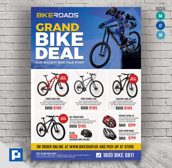 Bicycle Sale Promo Flyer