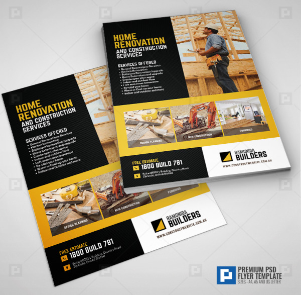 Building Construction Promotional Flyer