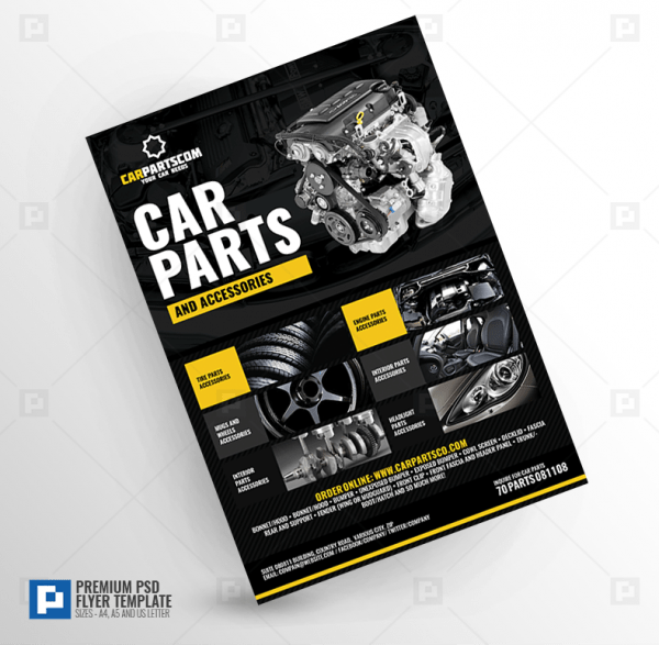 Car Parts and Accessories Flyer