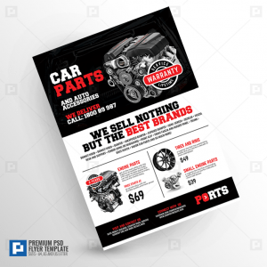 Car Parts and Auto Supply Center Flyer