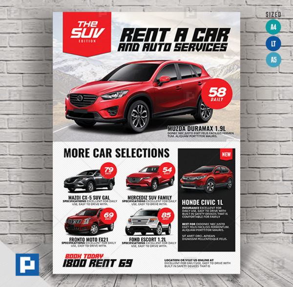 Car Rental Promotional Flyer