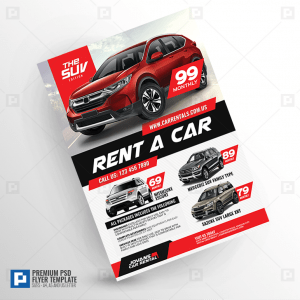 Car Rental Promotional Flyer Design