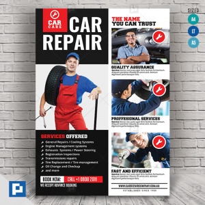 Car Repair Service Center Flyer