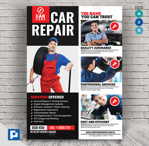 Car Repair Service Center Flyer