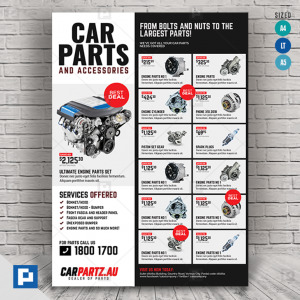 Car and Auto Supply Shop Flyer