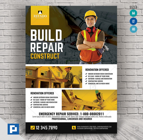 Construction and Building Company Flyer