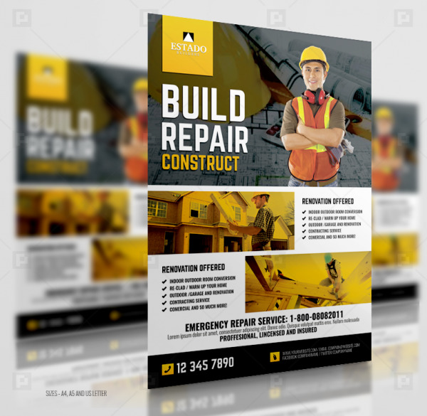 Construction and Building Company Flyer