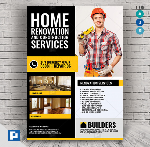 Construction and Building Flyer