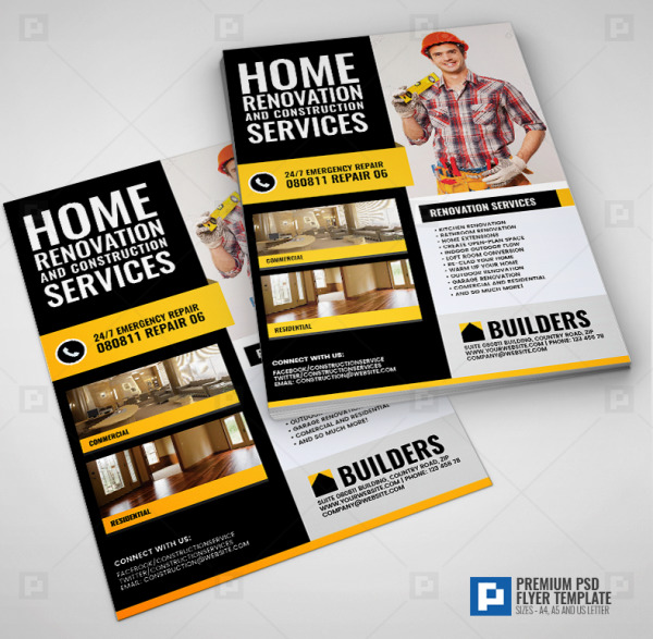 Construction and Building Flyer