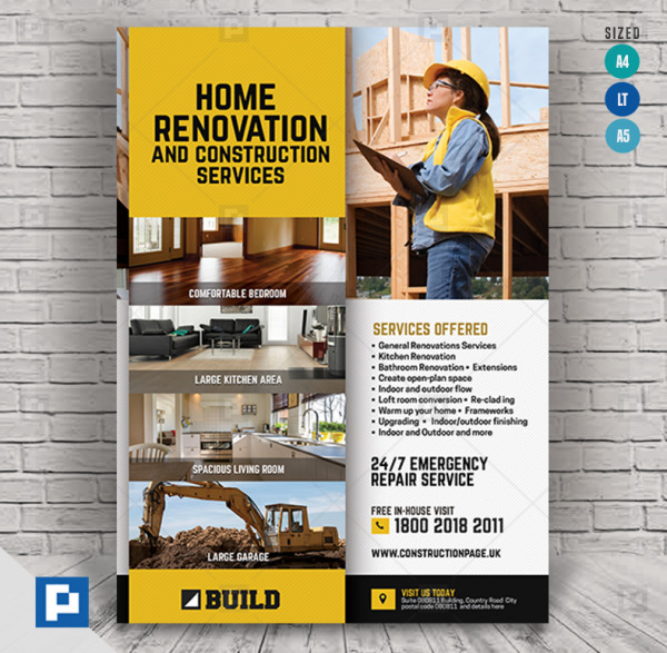 Construction and Building Flyer