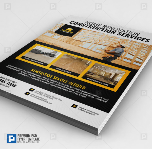 Construction and Renovation Company Flyer