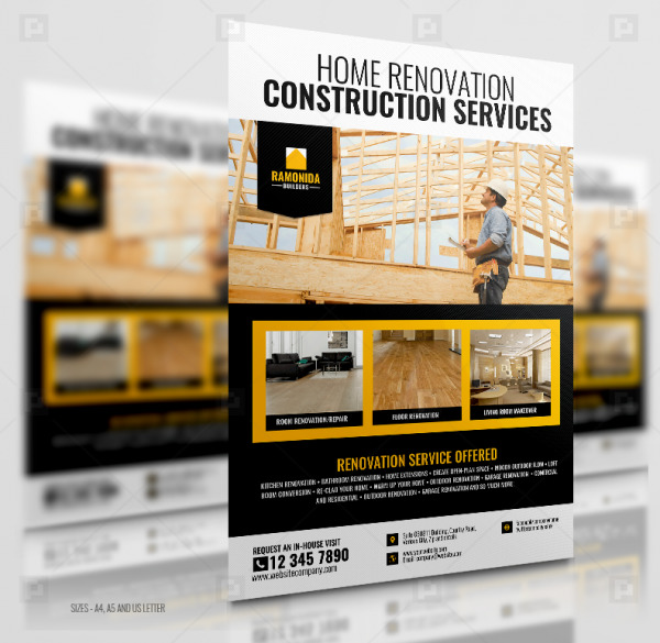 Construction and Renovation Company Flyer