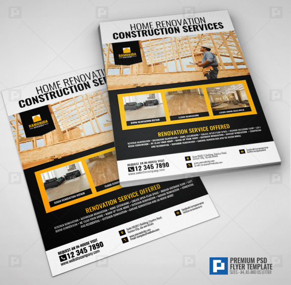 Construction and Renovation Company Flyer