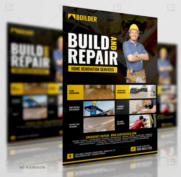 Construction and Renovation Services Flyer