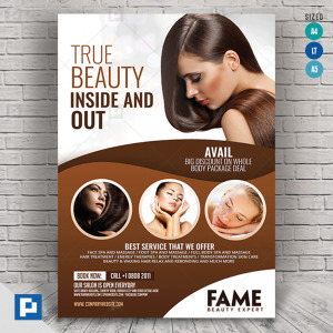 Hair and Beauty Salon Center Flyer