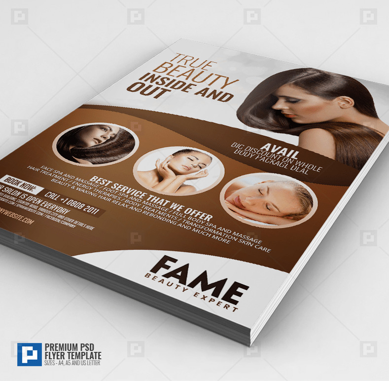 Hair and Beauty Salon Center Flyer - PSDPixel Hair and Beauty Salon Center Flyer - PSDPixel